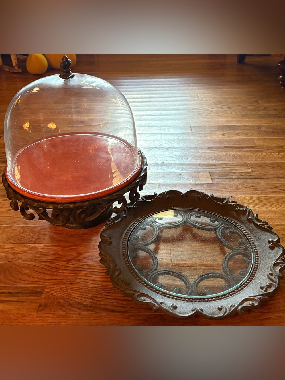 Artimino Tuscan Countryside Pedestal Cake Stand & Platter